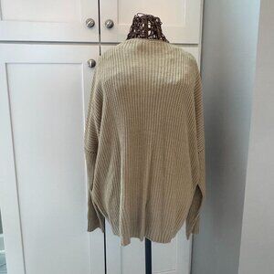 Ugerlov | Oversized Mock Neck Sweater | Khaki | Size L/XL (NWOT)